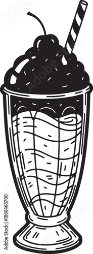 Classic Milkshake with Cherry