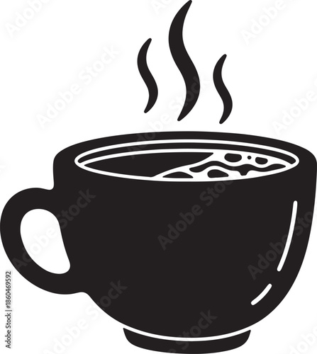 Steaming Hot Coffee Cup