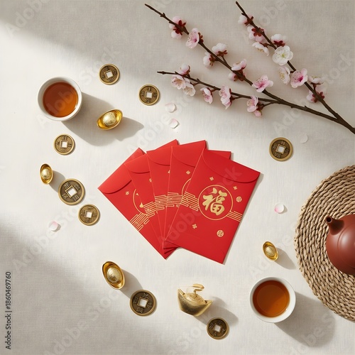Chinese New Year Flat Lay