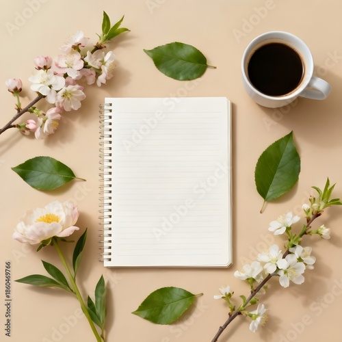 Spring Flat Lay Workspace