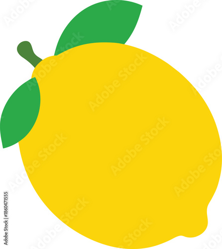 Ripe Lemon With Bumpy Peel On Transparent Background