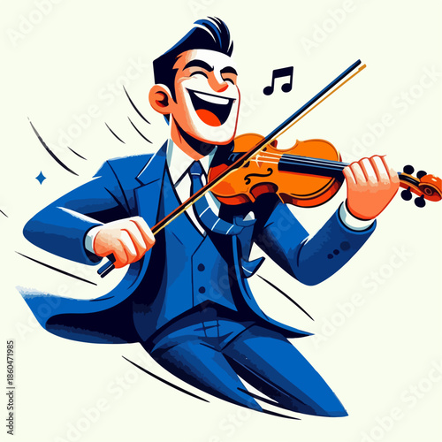 Cartoon illustration of someone playing ball which is very fun