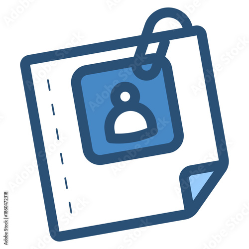 employment contract profile document icon