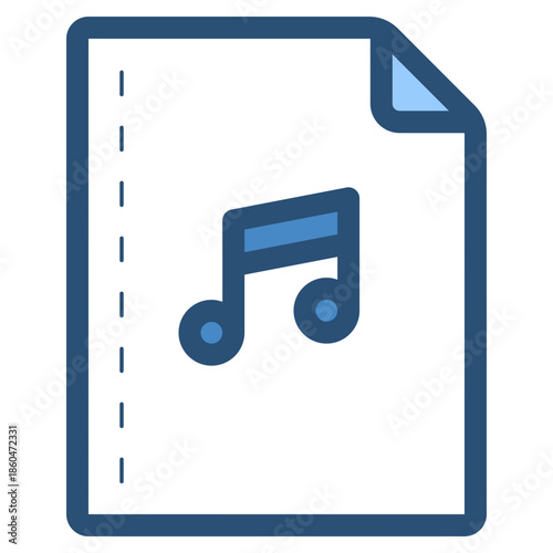 music song document file icon