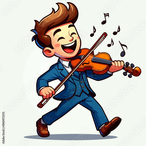 boy playing violin