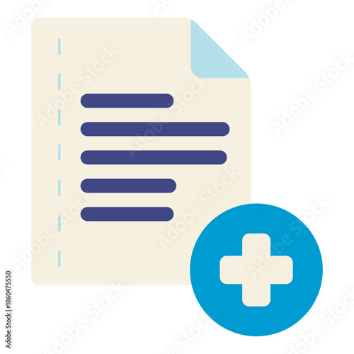 add document flat icon