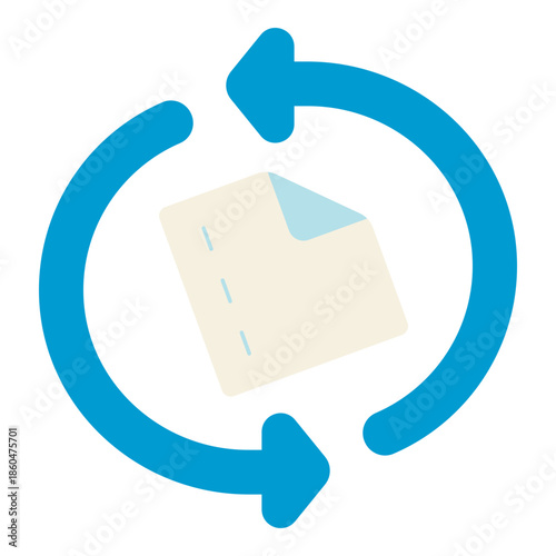 reuse arrows document flat icon