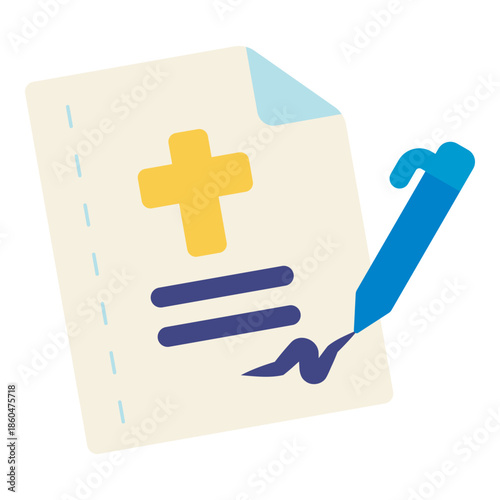 testament document flat icon