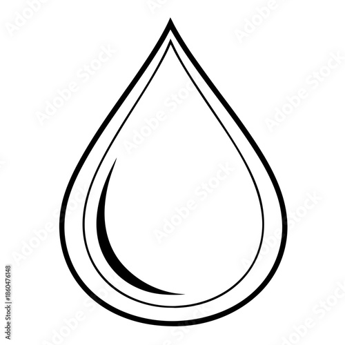 Water Drop: A simple yet elegant illustration of a single water droplet.