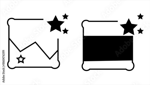 Ai photo generate icon. AI image generator tool icon. AI image creation icon. Vector illustrations