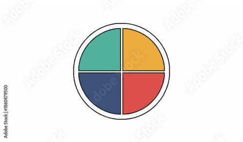 Percentage pie chart vector for finance report infographic template isolated on white Free Download Percentage pie chart vector for finance report infographic template isolated on white - GFXLoad