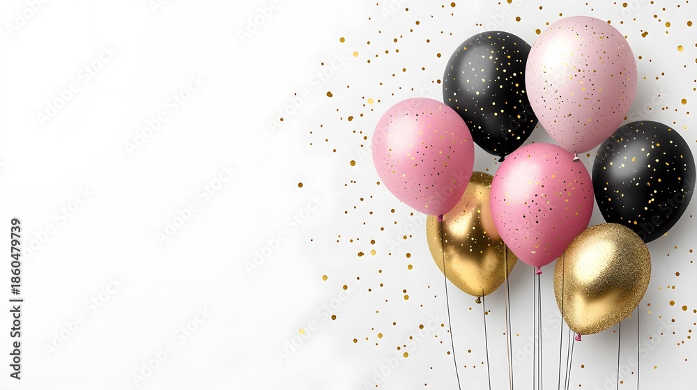 custom made wallpaper toronto digitaluxury Event Decoration with Black and Gold Balloons