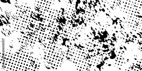 Grunge real organic vintage halftone vector ink print background. abstract dot background. halftone background.