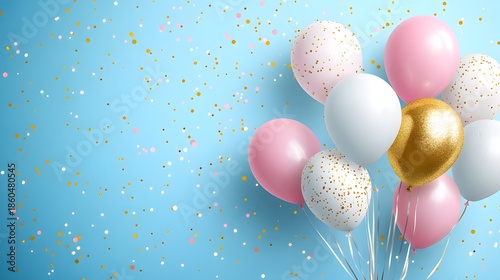 Luxury Birthday or Baby Shower Background. 
