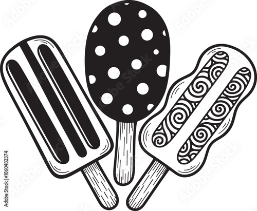 Handdrawn set of gardening tools isolated on transparent background