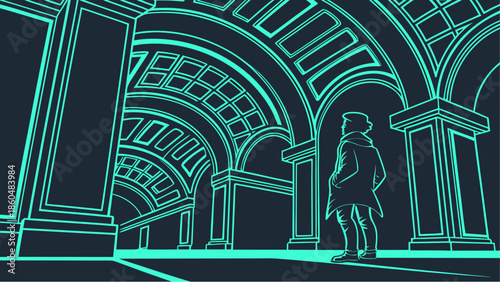 arches of the cathedral of st petersburg