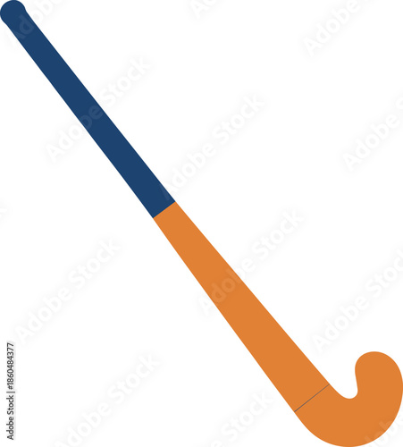 Field, hockey stick illustration sports equipment vector isolated training game competition athletic gear simple flat design icon professional outdoor sport
