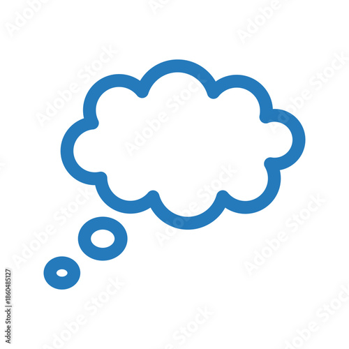 Sleep bubble sig icon. slumber in thought bubble vector icon