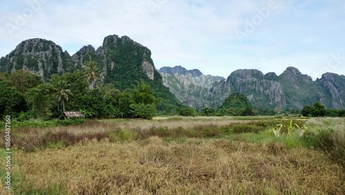 Laos - Karststeingebirge in Vang Vieng
