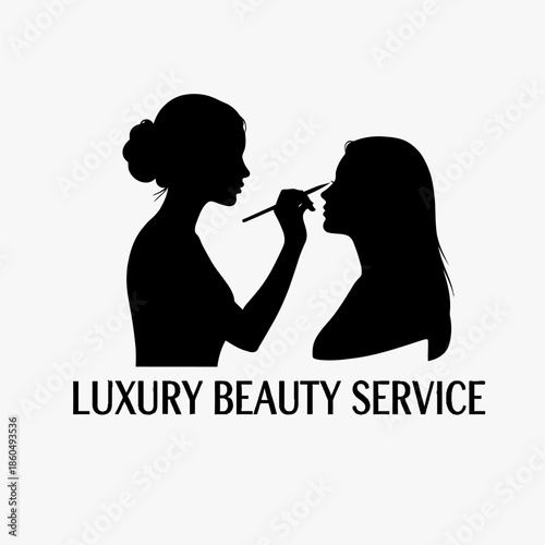 Maple Leaf Silhouette in Simple Modern Design with Black Color on White Background for Logo