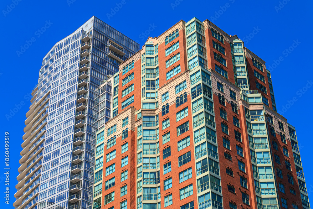 Fototapeta premium Modern apartment buildings in Vancouver, British Columbia, Canada.