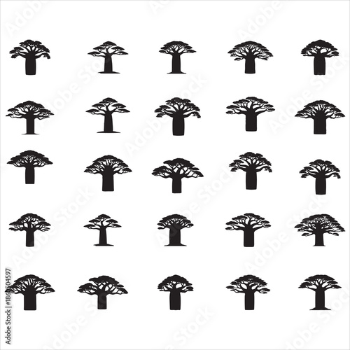Baobab Tree Svg,Baobab Trees Silhouette