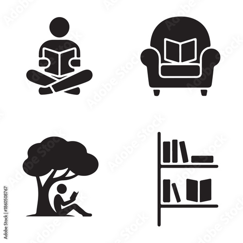 Contemporary sofa living room interior furniture silhouette vector illustration