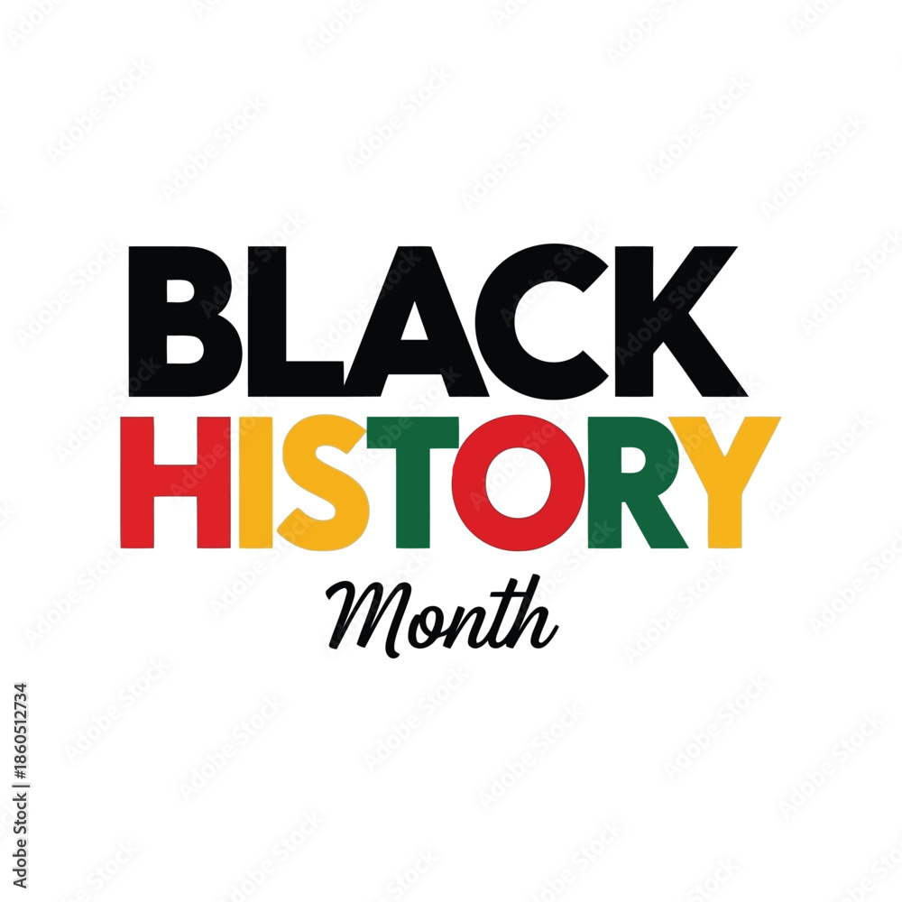 Fototapeta premium Vibrant Black History Month Celebration Vector Design
