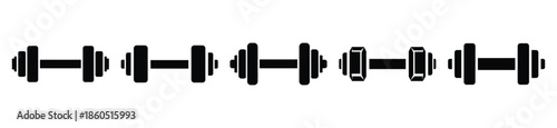 Isolated dumbbell fitness on the white background.