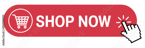 shop now button icon design