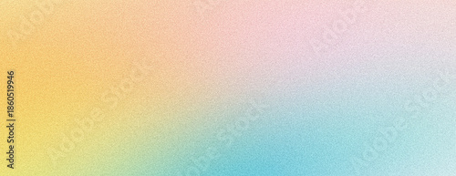 Blue pink yellow blurred grainy background, abstract noise texture banner poster header backdrop design
