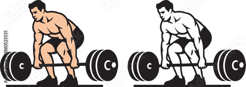 deadlift exercise icon