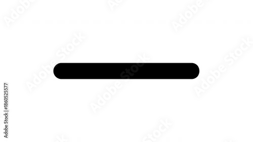 Progress bar animation, black loading bar animate on a white background, transparent background, 4k Video, no background