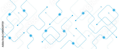 Abstract futuristic technology background. Technology background with crossed lines and dots.