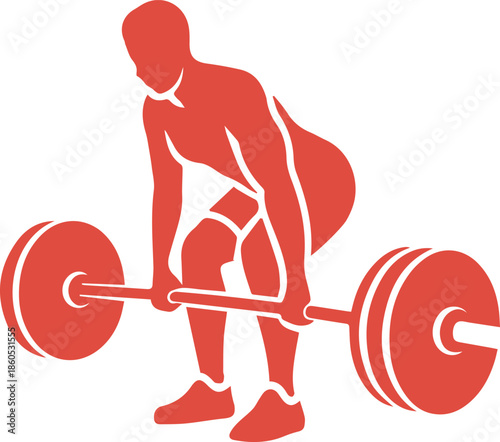 awesome deadlift exercise icon