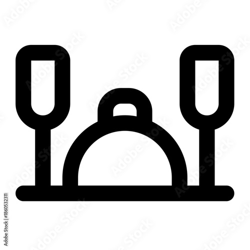 dinner icon for illustration