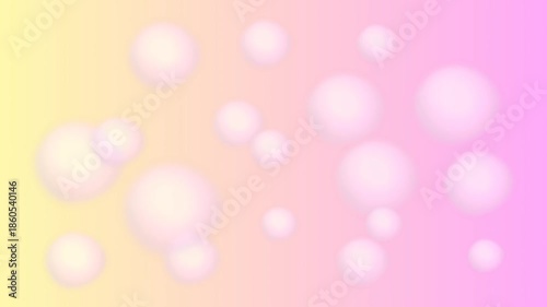ぼかしの円形がスライドするピンクの背景素材