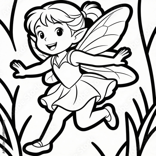 Wallpaper Mural Fairy coloring pages for kids Torontodigital.ca