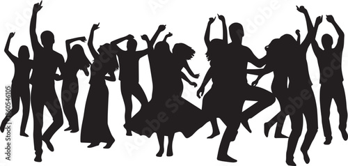 Group of people dancing joyfully