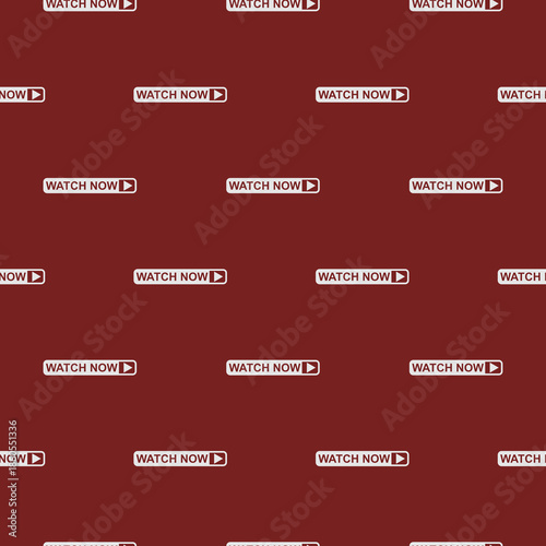 Watch now icon seamless pattern isolated on color background