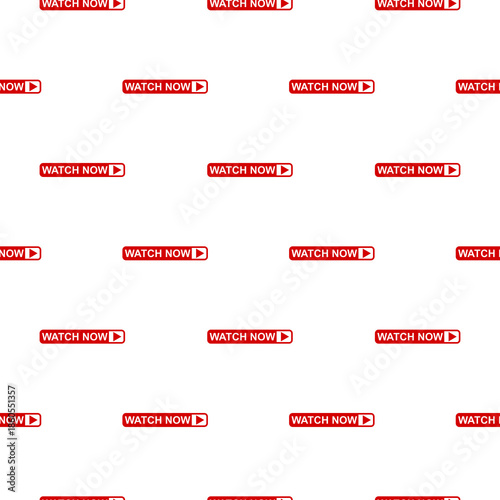 Watch now icon seamless pattern isolated on white background