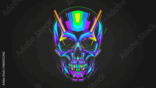 Gothic skull with wings and crossed bones on a black pirate flag vector illustration creates a scary death symbol and horror tattoo design for a grunge Halloween banner