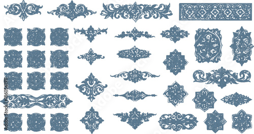 Seamless knitted winter pattern with snowflakes and vintage lace vector ornament for textile wallpaper decoration