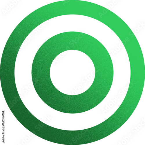 concentric circle target organic shape with grainy noise texture element