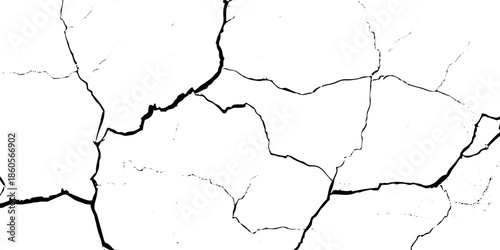 Black, white grunge dust crack, scratch concrete wall texture pattern background. Ideal for grunge background, aged surface, urban decay effect. grunge distressed overlay featuring natural split Line.