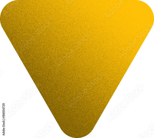 inverted rounded triangle organic shape with grainy noise texture element