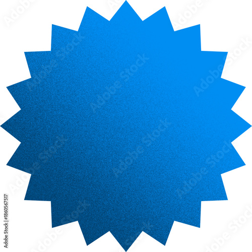 starburst organic shape with grainy noise texture element
