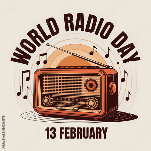 Celebrating world radio day on 13 february with vintage radio