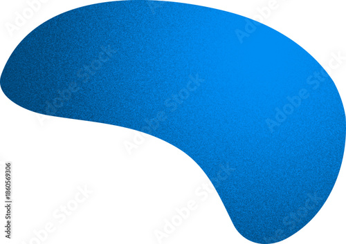 blob organic shape with grainy noise texture element