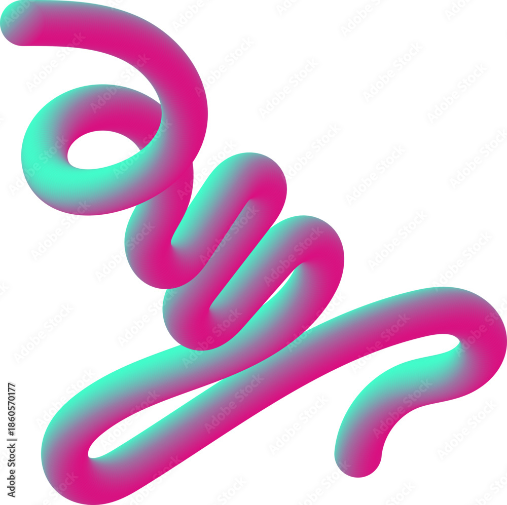 Fototapeta premium abstract wavy fluid gradient element in red green